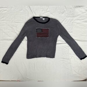 Vintage Carolina Colours Gray Flag Sweater
